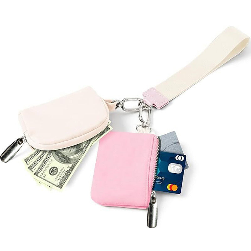 Wholesale Macaron Color Fresh Sweet Miko Coin Keychain